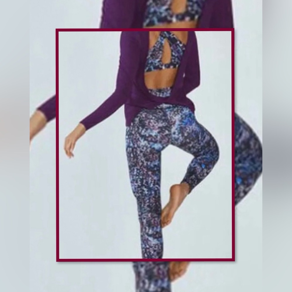 Fabletics Lisette Womens Athletic Multicolored Le… - image 1